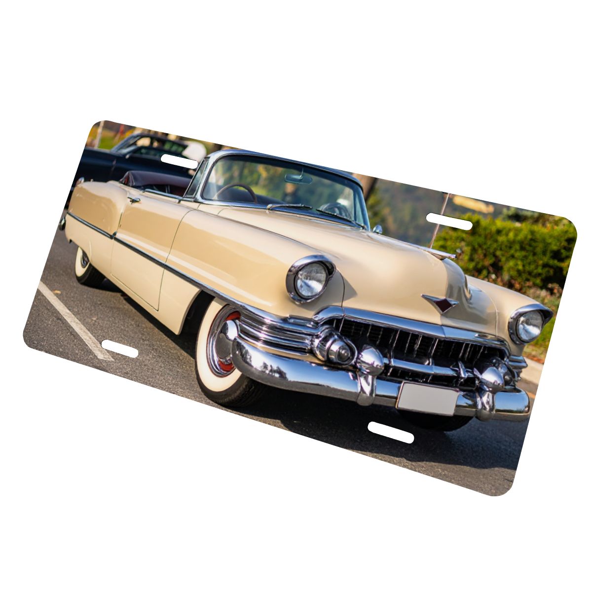 Aluminum License Plate 1954 Cadillac Series 62 Convertible tvåfärgad