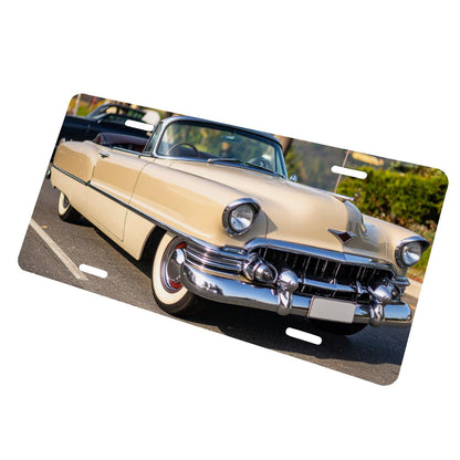 Aluminum License Plate 1954 Cadillac Series 62 Convertible tvåfärgad