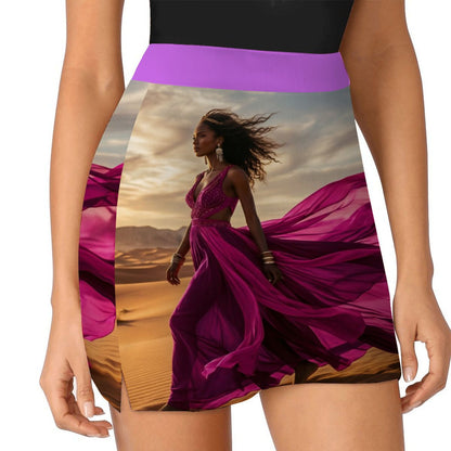 ALine Skort With Pocket Magenta