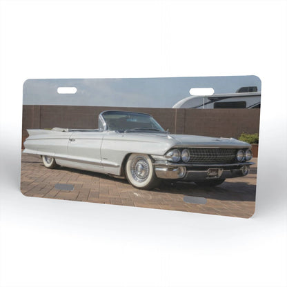 Aluminum License Plate 1961 Cadillac Series 62 Convertible
