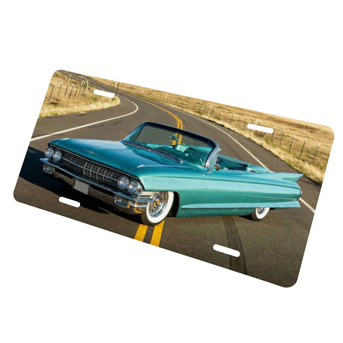 Aluminum License Plate 1960 Cadillac Series 62 Convertible
