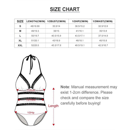 Halter One Piece Swimsuit Women