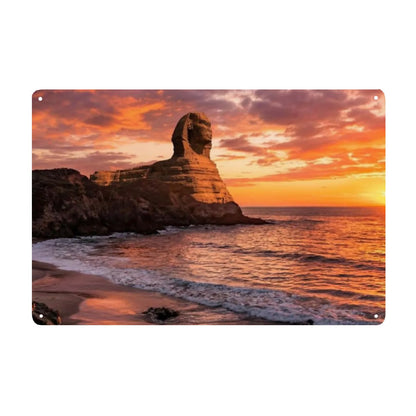 Rectangular Tin Sign Metal Sign Decor