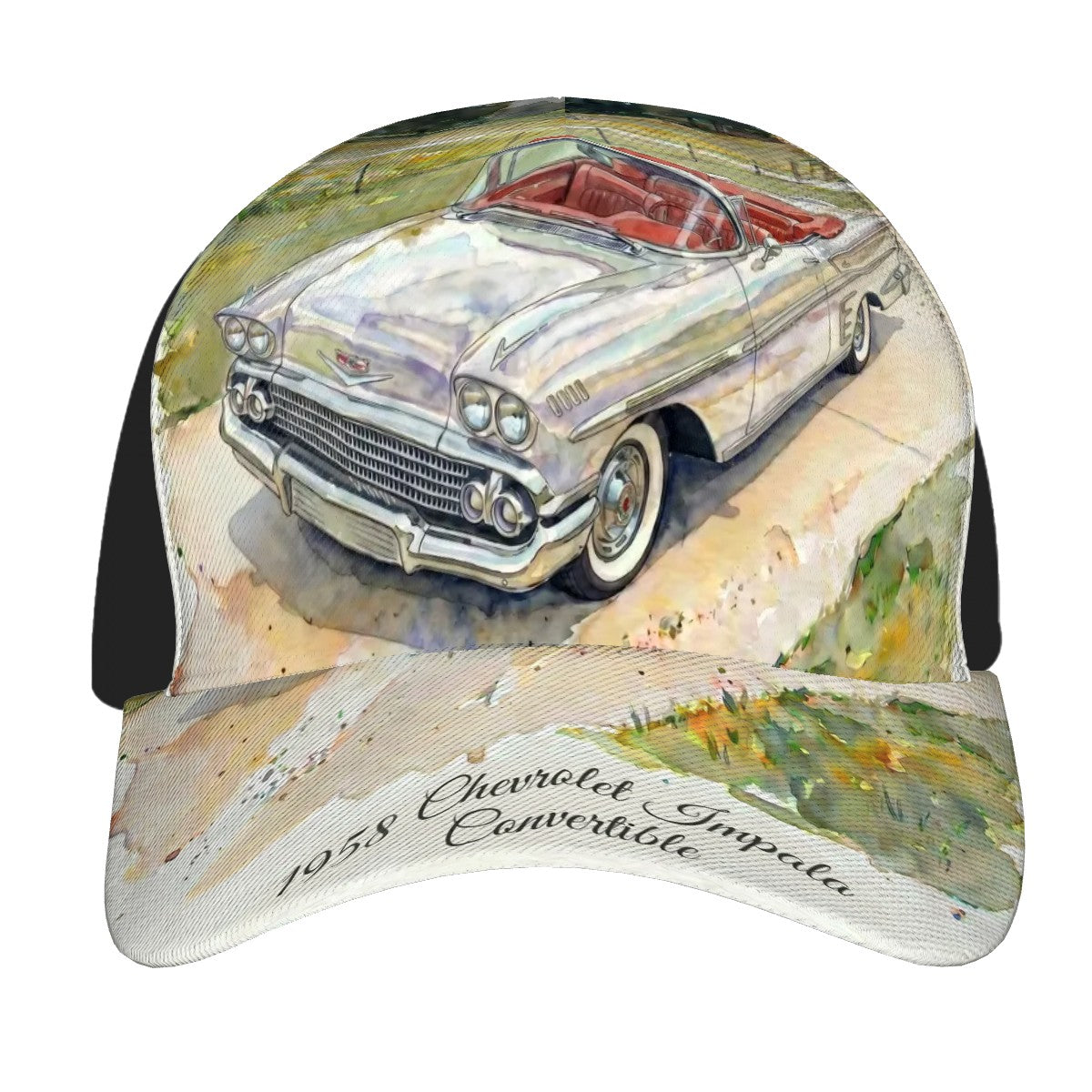 Baseball Cap - 1958 Chevrolet Impala Convertible vit