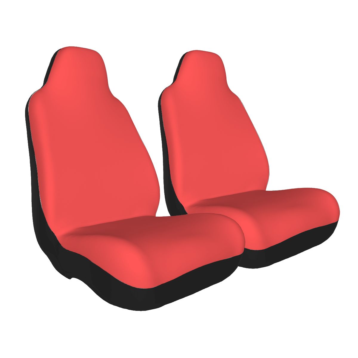 Car Seat Covers Korallröd