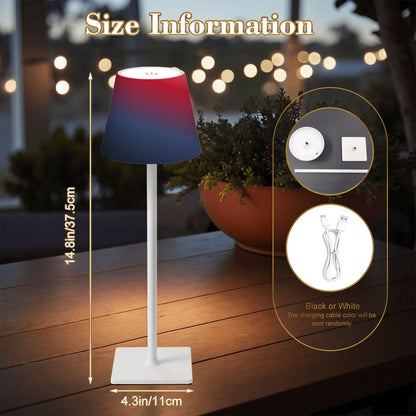 LED Cordless Table Lamp Bluered