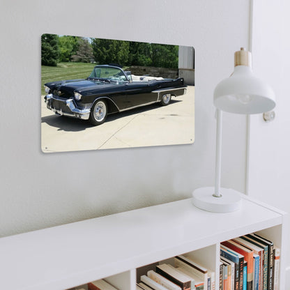 Rectangular Tin Sign Metal Sign Decor 1957 Cadillac Series 62 Convertible