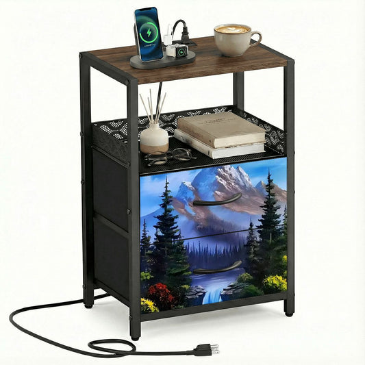 2Drawer Bedside Table 24
