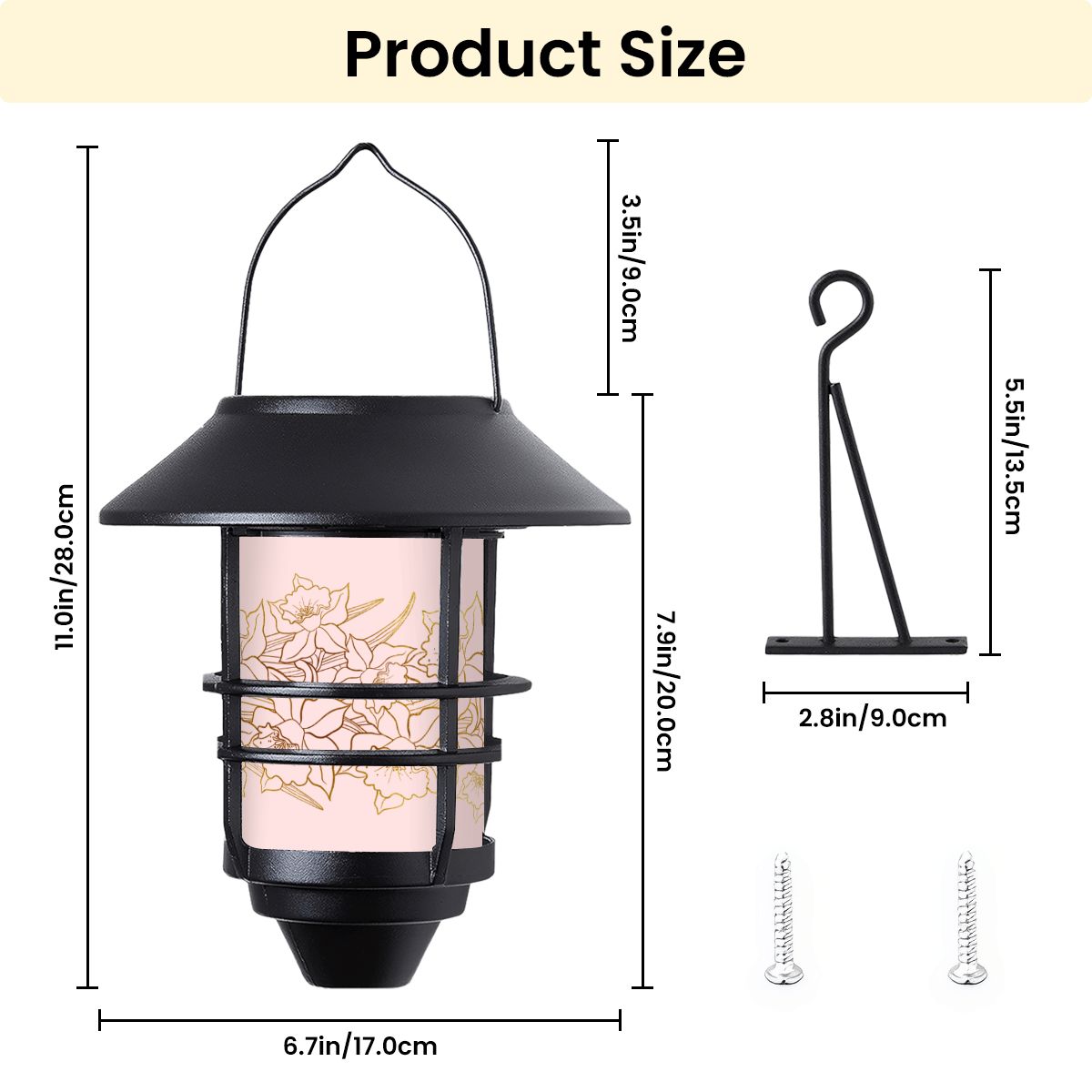 Hanging Solar Lights 2pcs