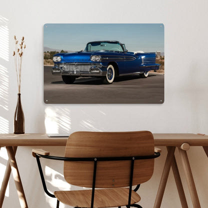 Rectangular Tin Sign Metal Sign Decor 1958 Oldsmobile Dynamic 88 Convertible