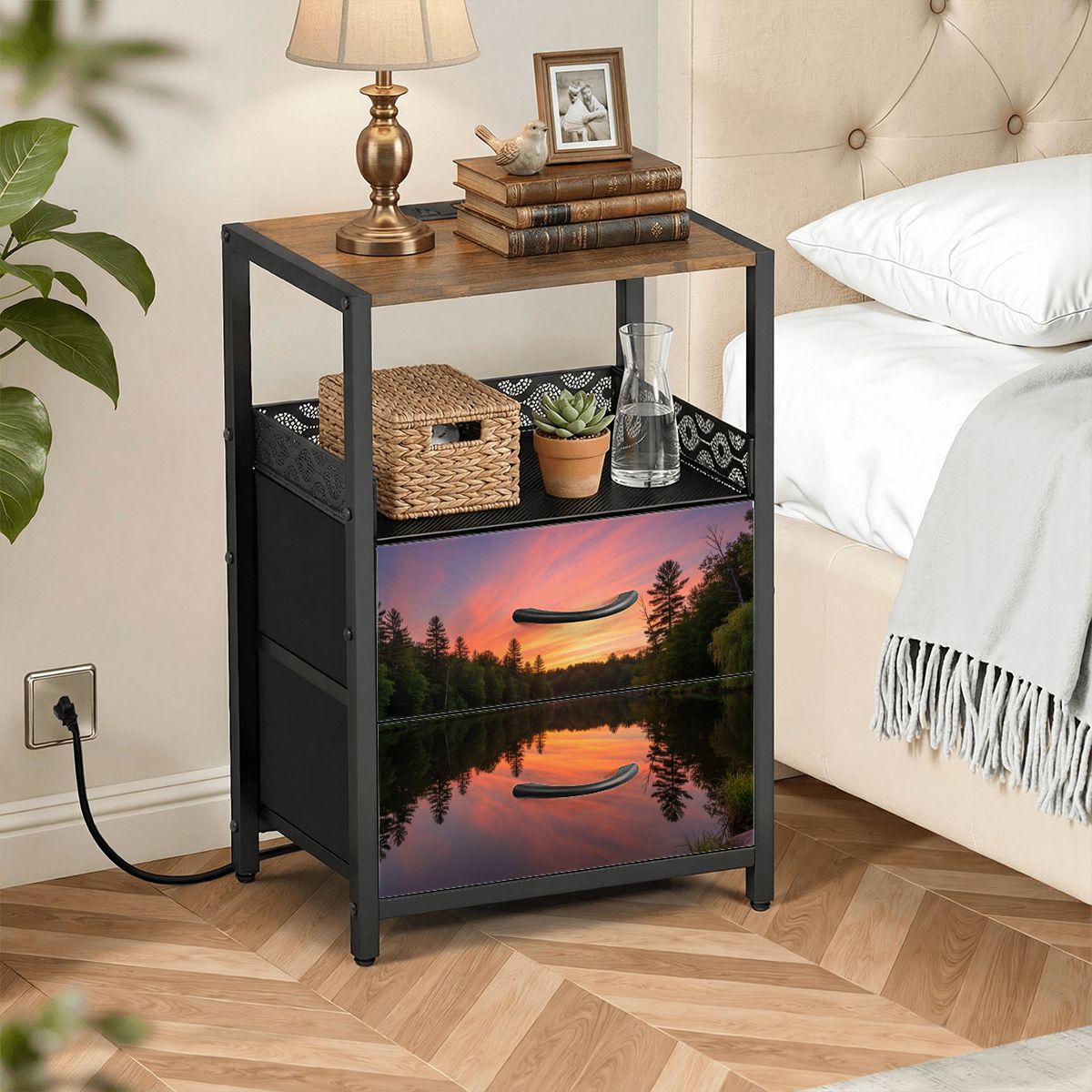 2Drawer Bedside Table