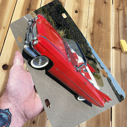 Aluminum License Plate 1959 Cadillac Series 62 Convertible