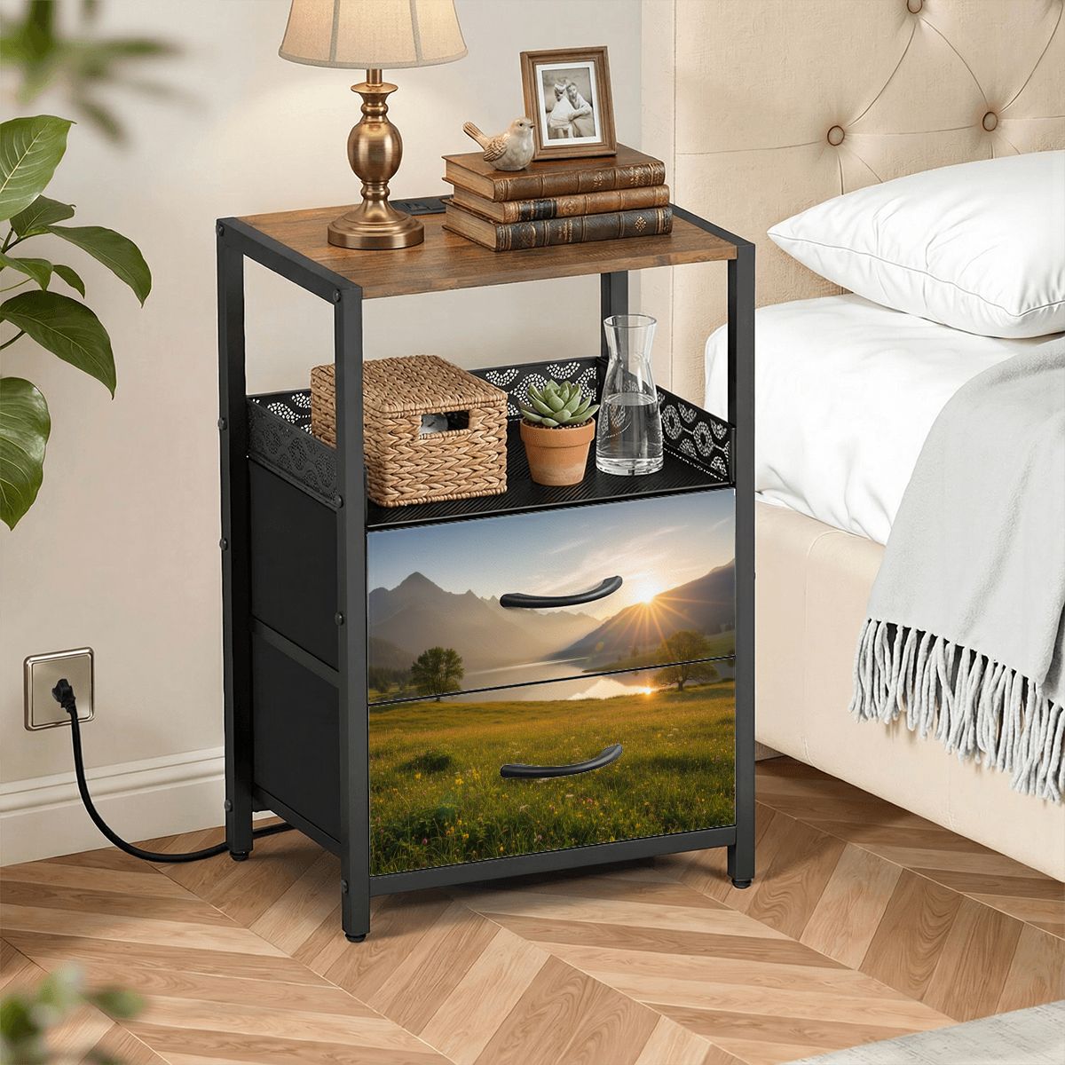 2Drawer Bedside Table 30
