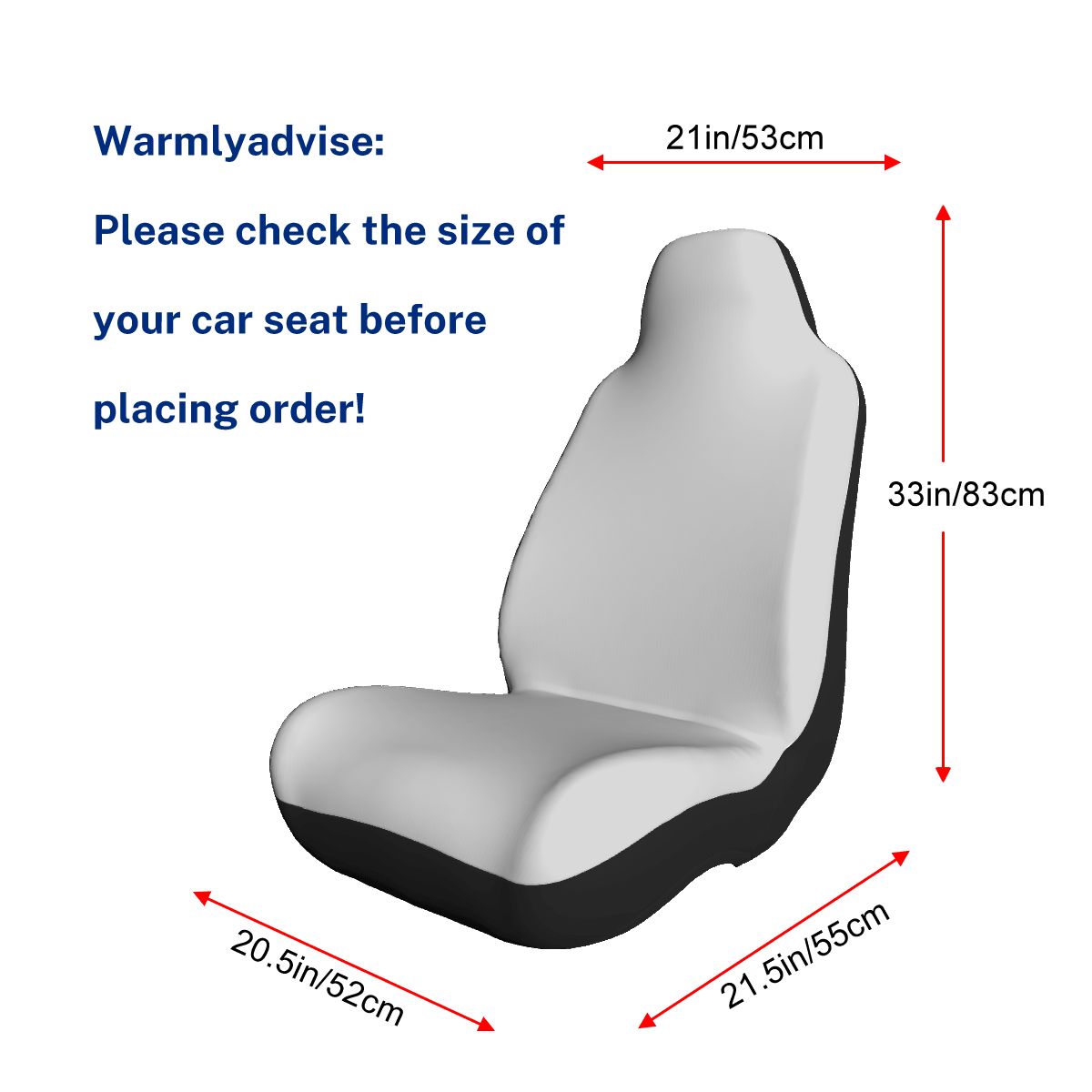 Car Seat Covers LjusGrå