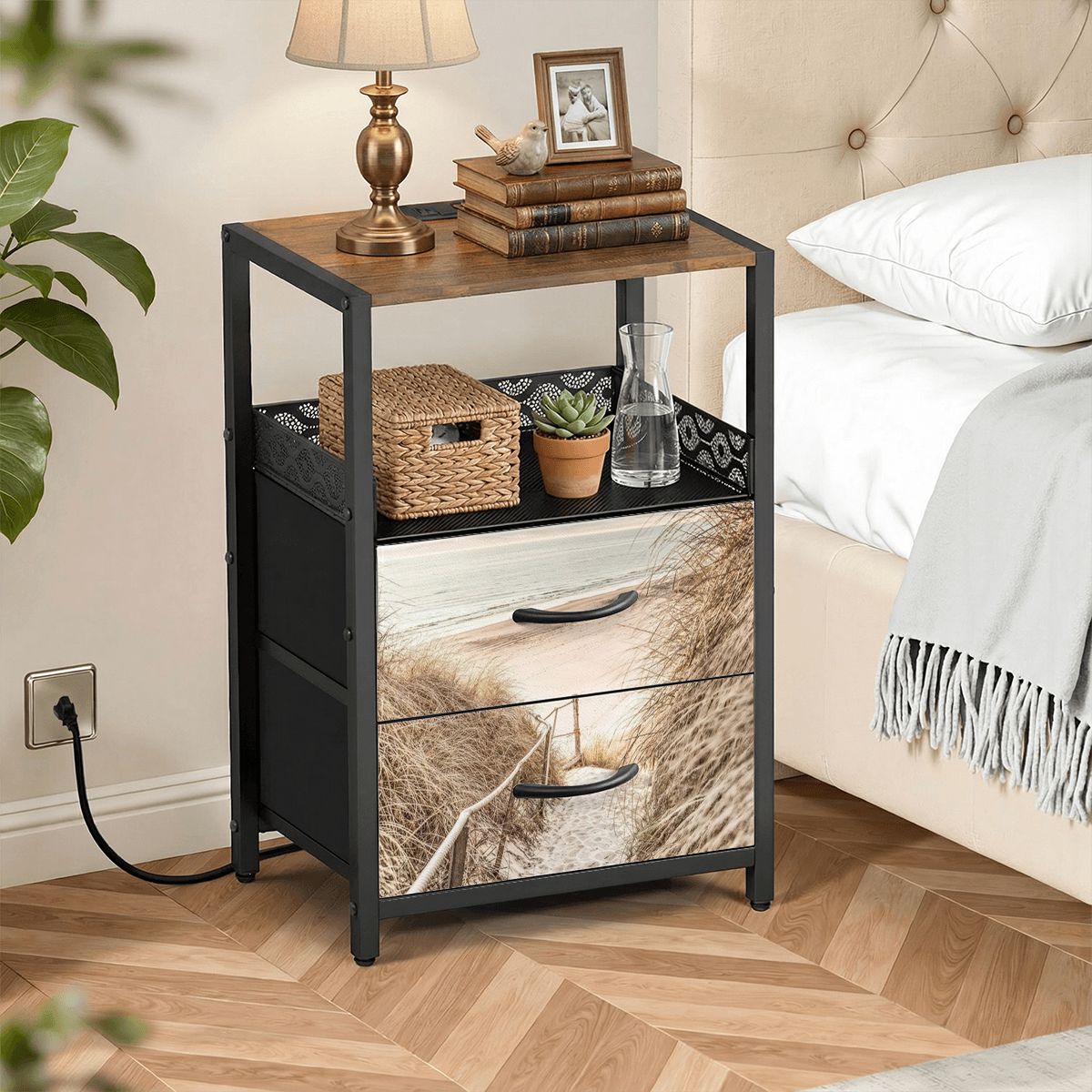 2Drawer Bedside Table 94