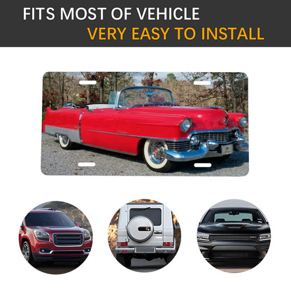 Aluminum License Plate 1954 Cadillac Series 62 Convertible