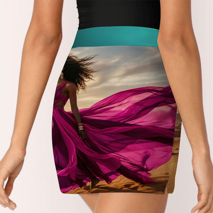 ALine Skort With Pocket Magenta Coola Toner