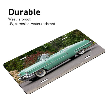 Aluminum License Plate 1956 Cadillac Series 62 Convertible