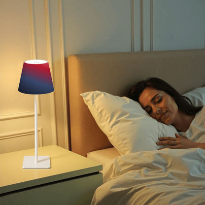 LED Cordless Table Lamp Bluered