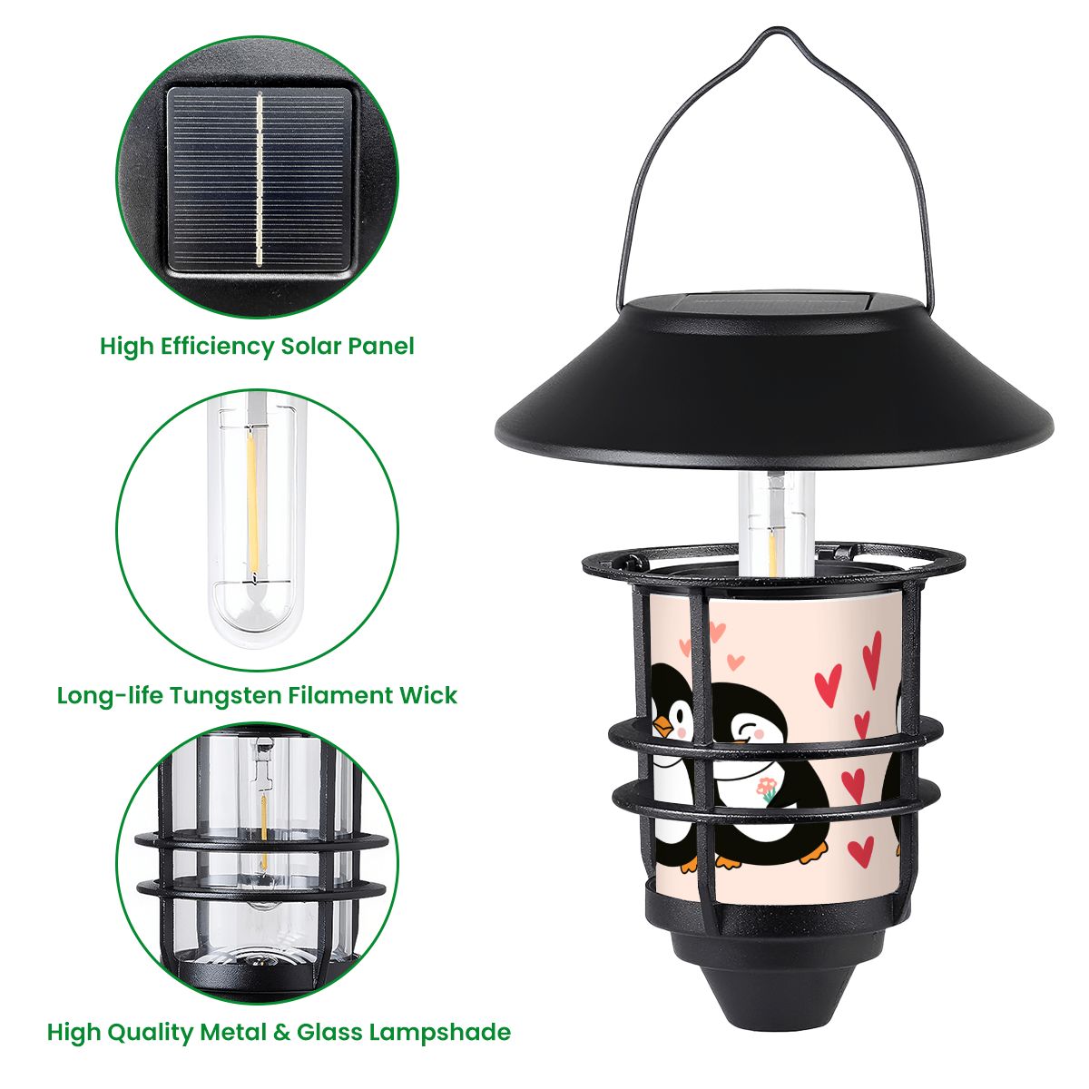 Hanging Solar Lights 2pcs