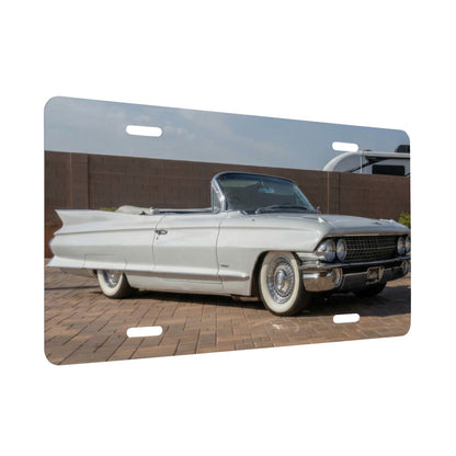 Aluminum License Plate 1961 Cadillac Series 62 Convertible