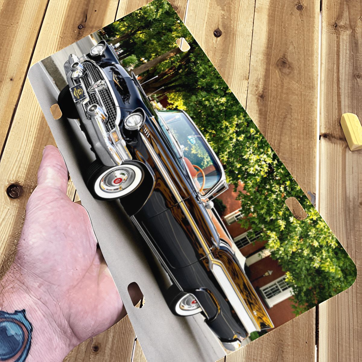 Aluminum License Plate 1957 Dodge Custom Royal Lancer Convertible