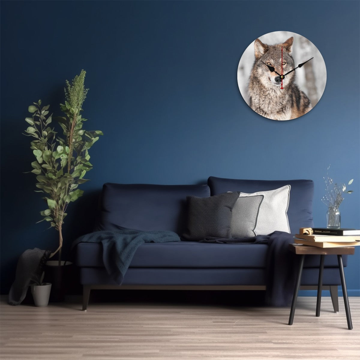 Wooden Round Wall Clock