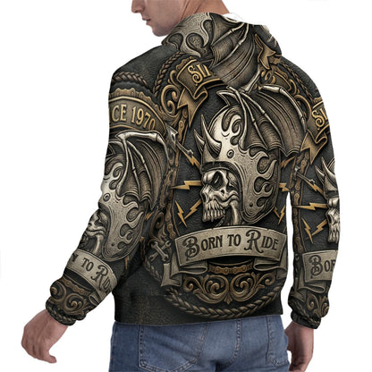 Men's Hooded Sweatshirt BORN TO RIDE