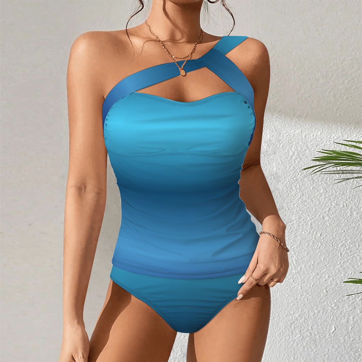 OneShoulder Two Piece Swimsuit