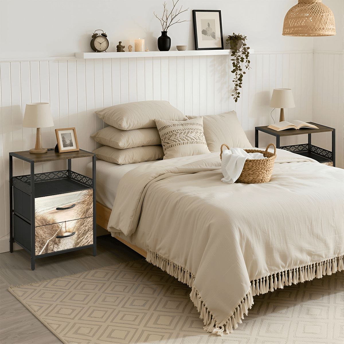 2Drawer Bedside Table 94