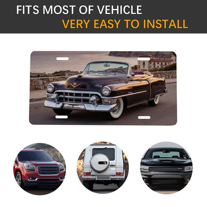 Aluminum License Plate 1953 Cadillac Series 62 Convertible
