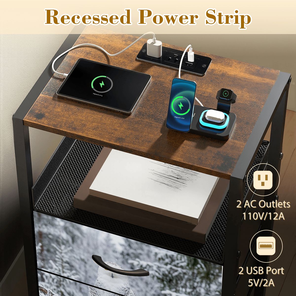 2Drawer Bedside Table 10
