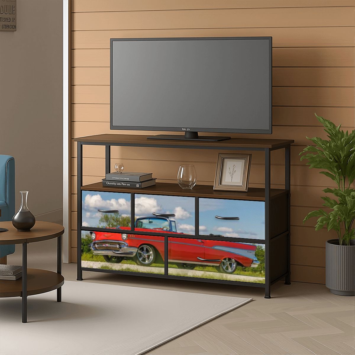 5Drawer TV Stand Dresser - 1957 Chevrolet Bel Air