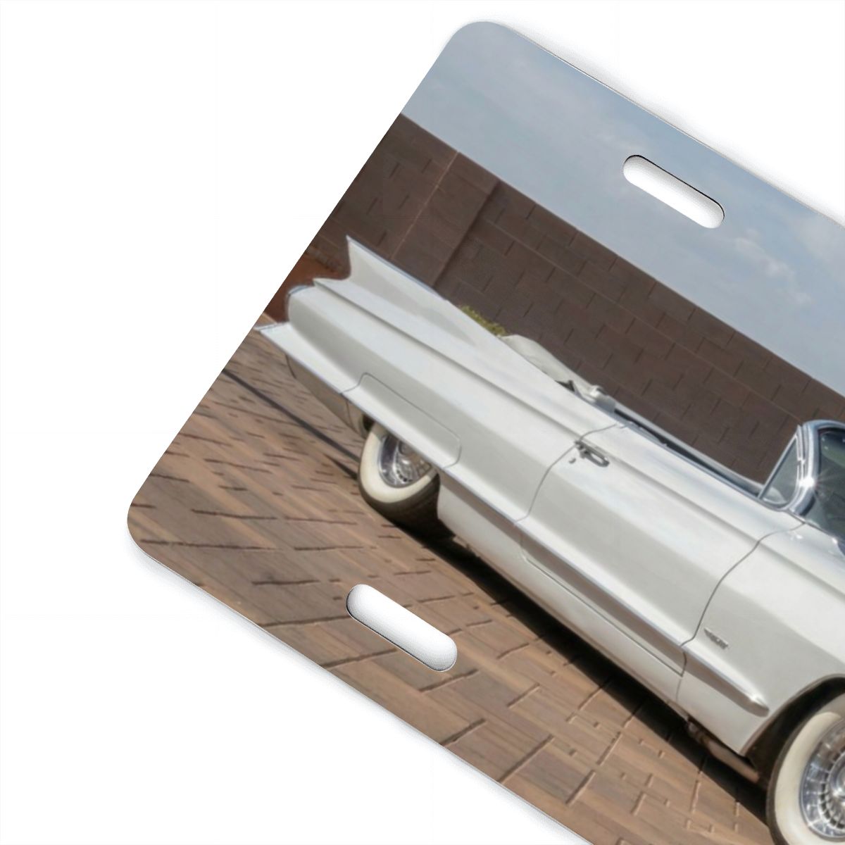 Aluminum License Plate 1961 Cadillac Series 62 Convertible