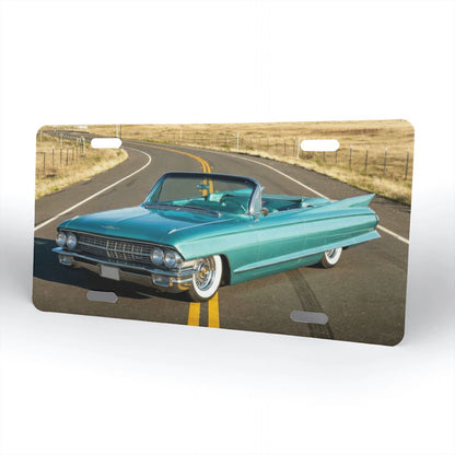 Aluminum License Plate 1960 Cadillac Series 62 Convertible