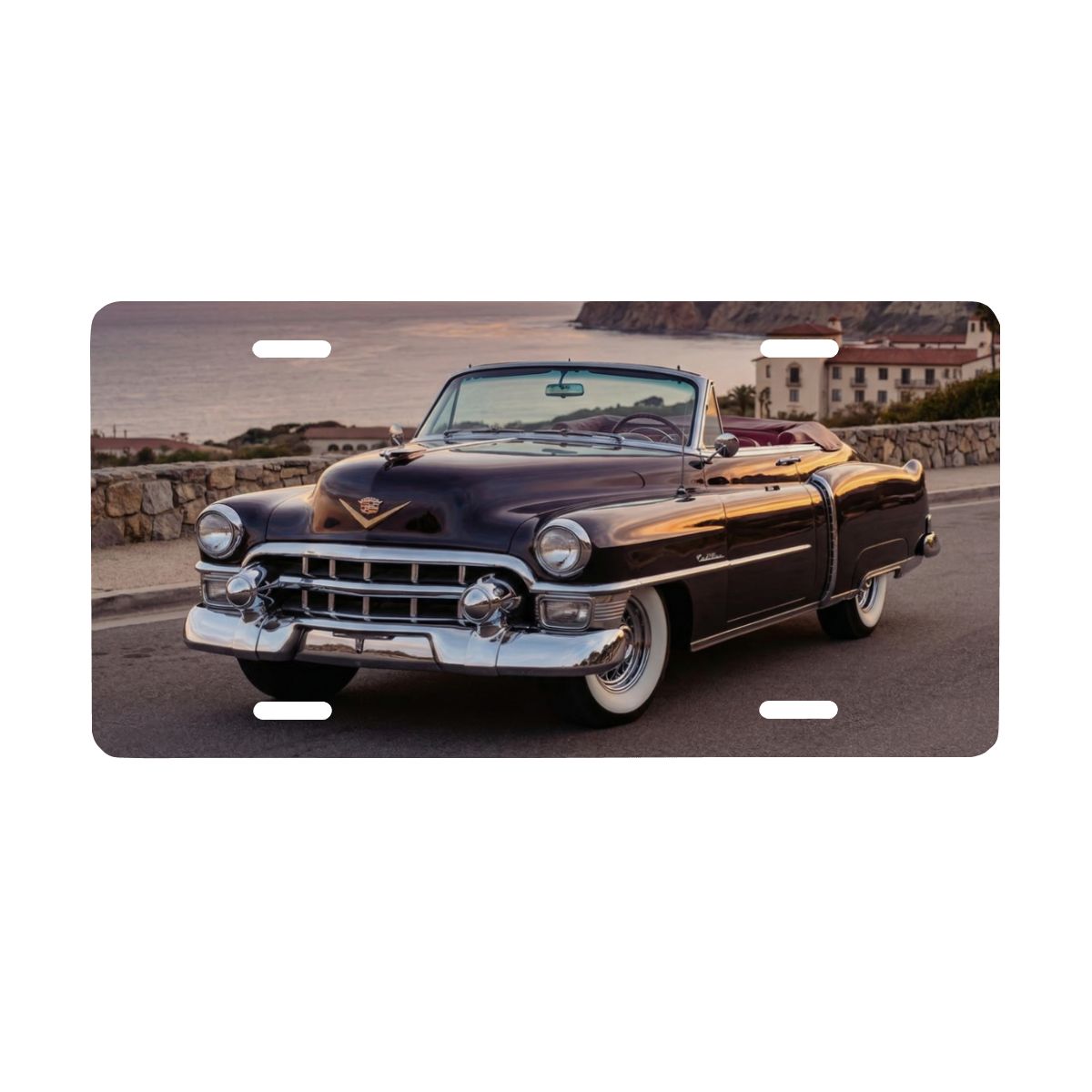 Aluminum License Plate 1953 Cadillac Series 62 Convertible