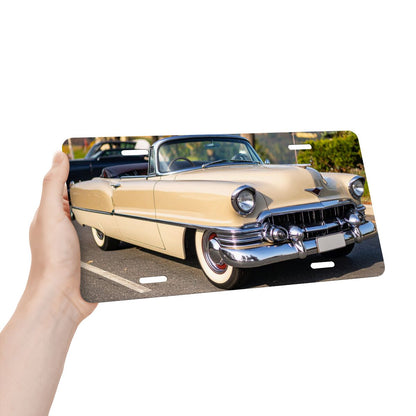 Aluminum License Plate 1954 Cadillac Series 62 Convertible tvåfärgad