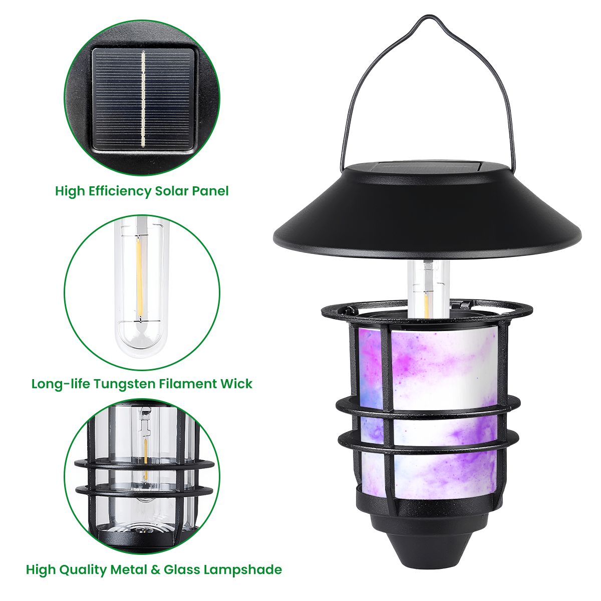 Hanging Solar Lights 2pcs