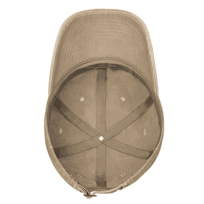 Unisex Washed Denim Baseball Cap BORN TO RIDE