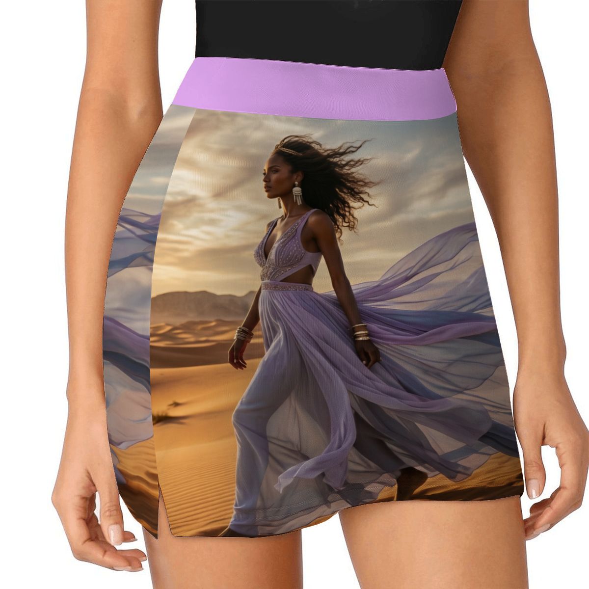 ALine Skort With Pocket Ljus lavendel