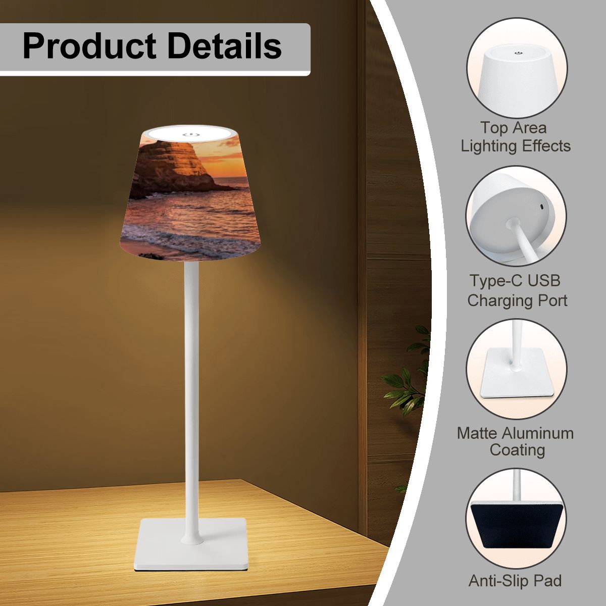 LED Cordless Table Lamp