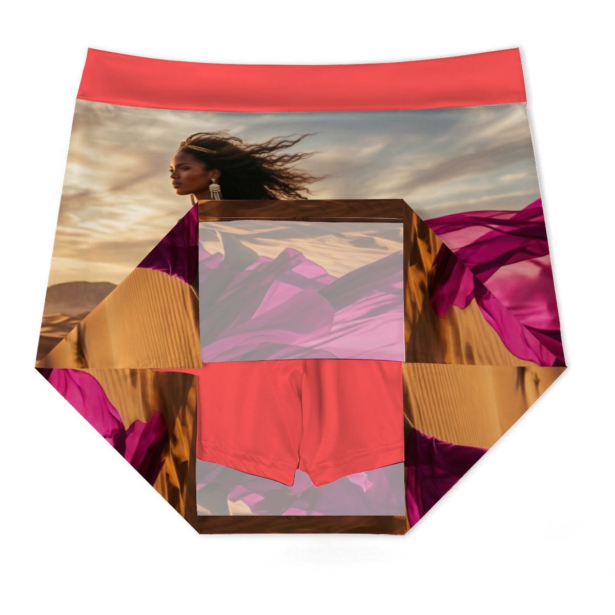 ALine Skort With Pocket Magenta Korallröd