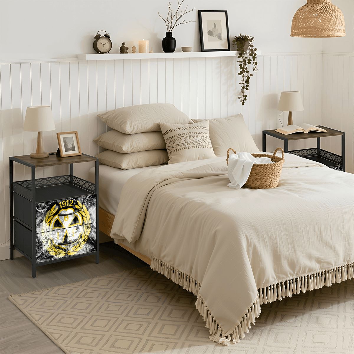 2Drawer Bedside Table 90