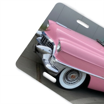 Aluminum License Plate Cadillac Eldorado 55 Cabriolet Rosa