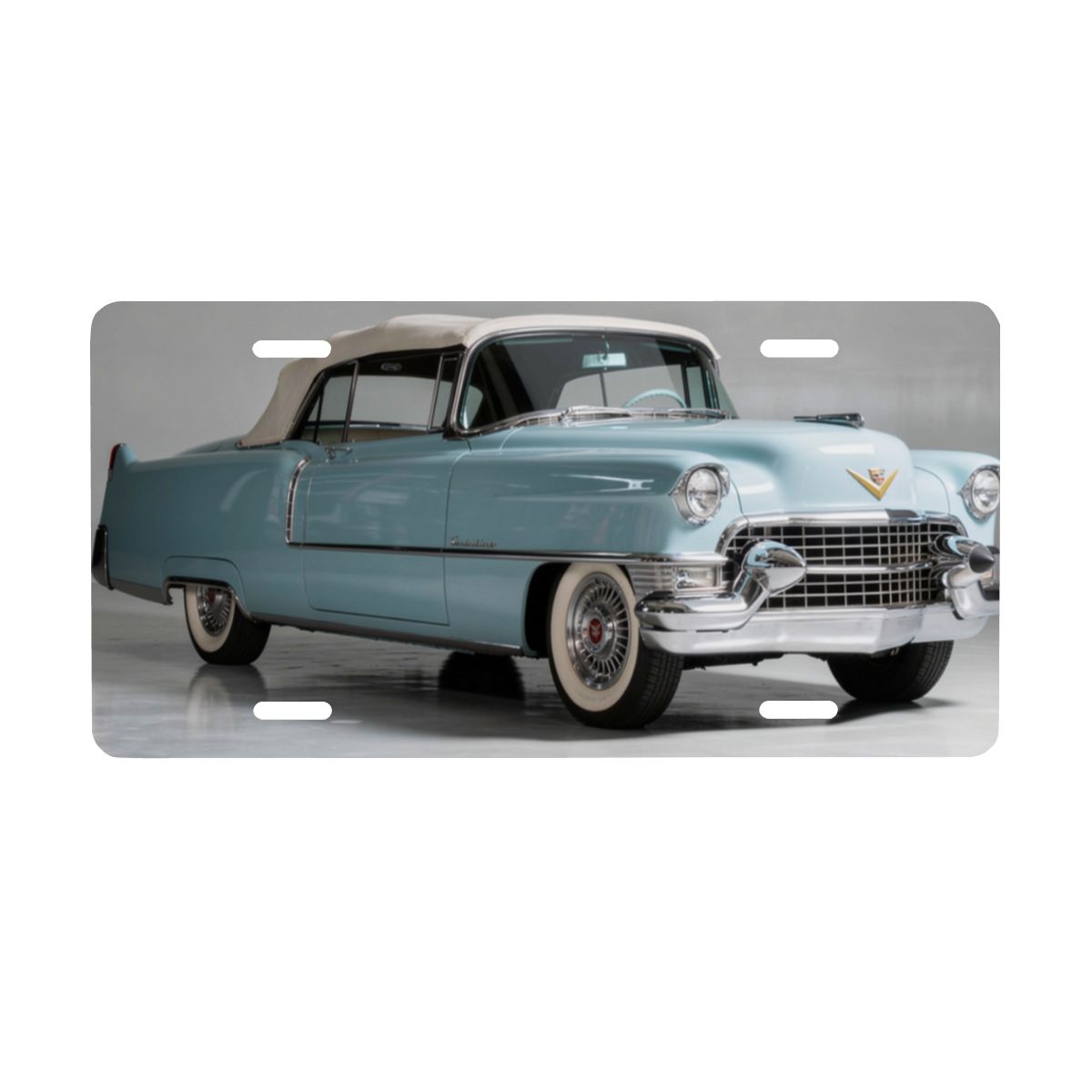 Aluminum License Plate 1955 – Cadillac Series 62 Convertible