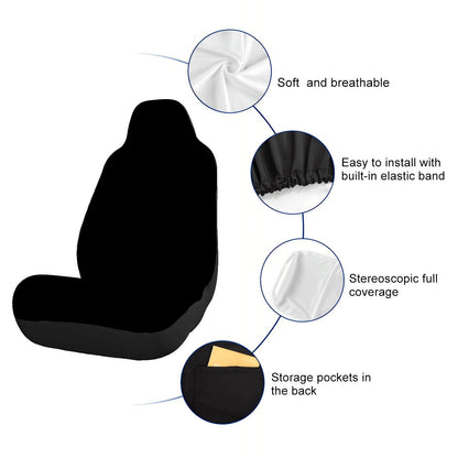 Car Seat Covers Svart