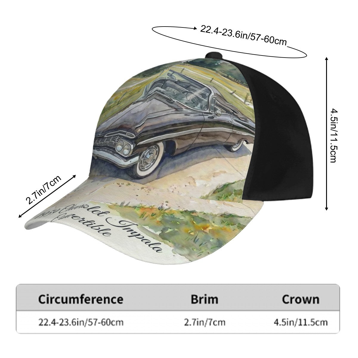 Baseball Cap - 1959 Chevrolet Impala Convertible