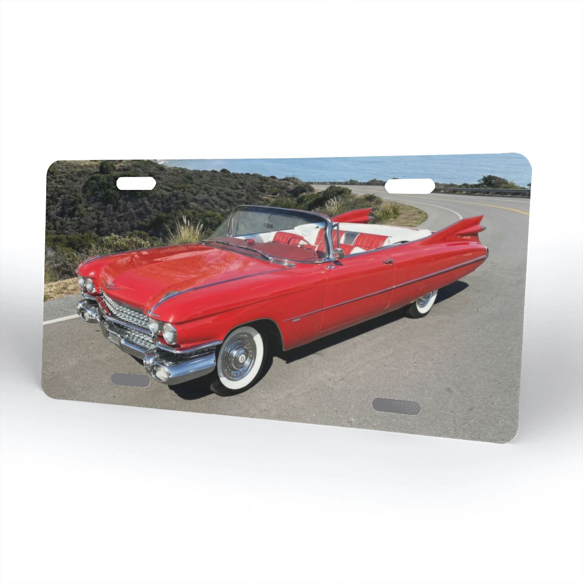 Aluminum License Plate 1959 Cadillac Series 62 Convertible