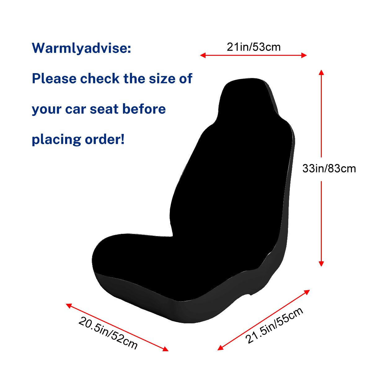 Car Seat Covers Svart