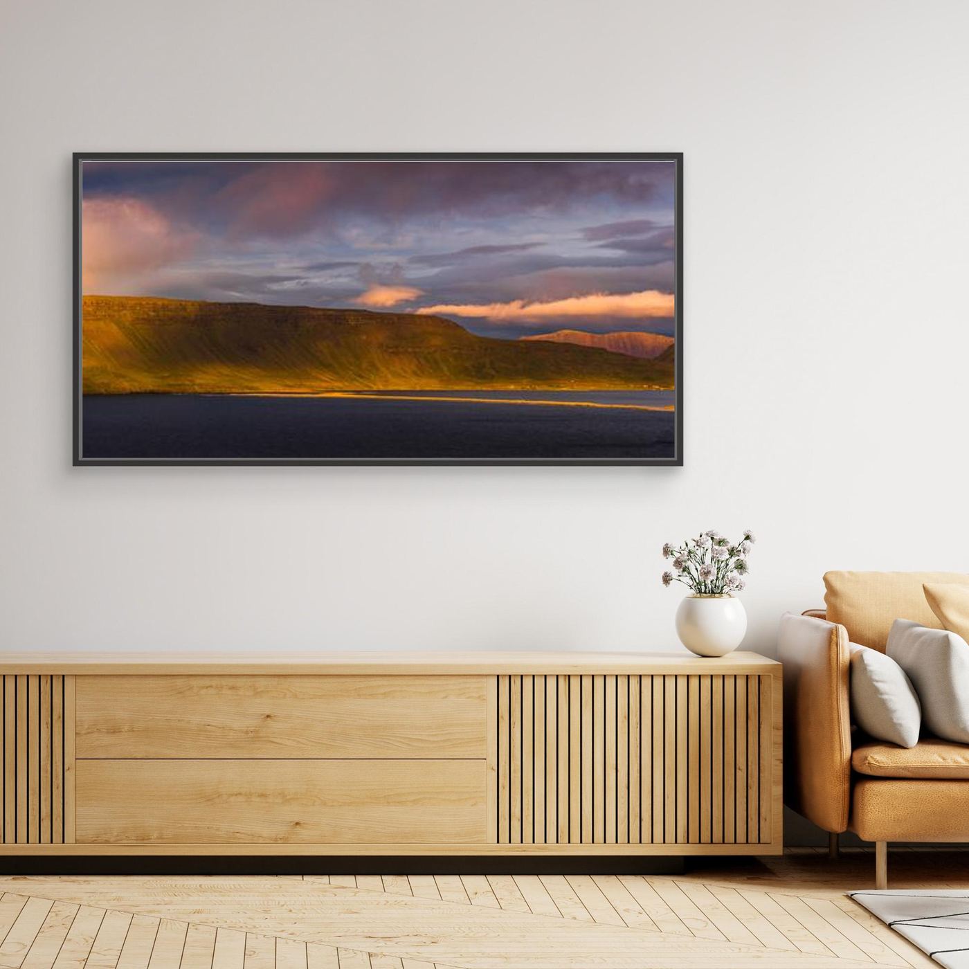 Dramatic Fjord Sunset by Adrian Popan